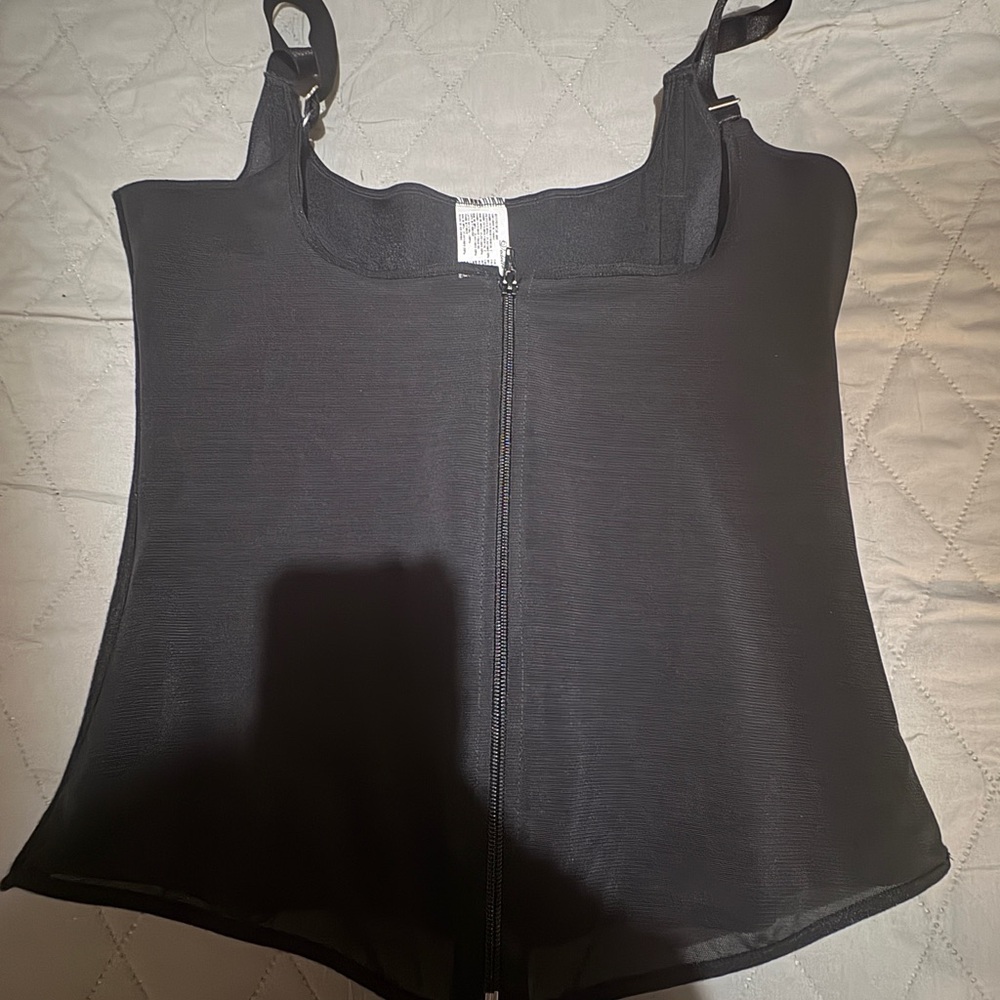 Vedette Shapewear Black Zippered Top